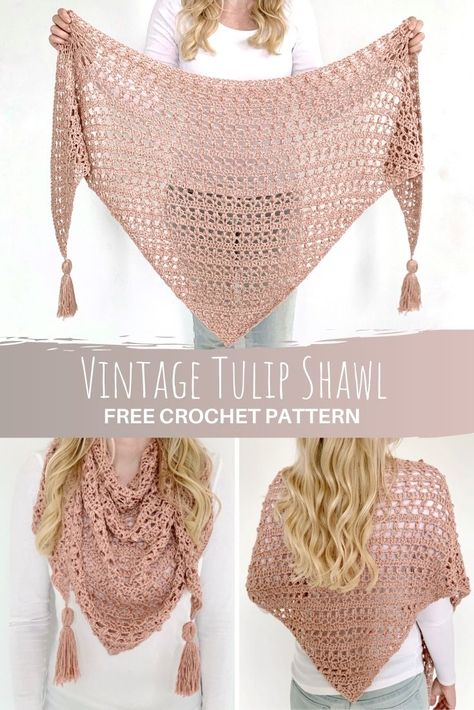 Crochet Tulip Stitch, Tulip Stitch, Bookmark Tutorial, Crochet Tulip, Bookmark Crochet, Crocheted Shawl, Crochet Bookmark, Poncho Crochet, Bookmark Ideas