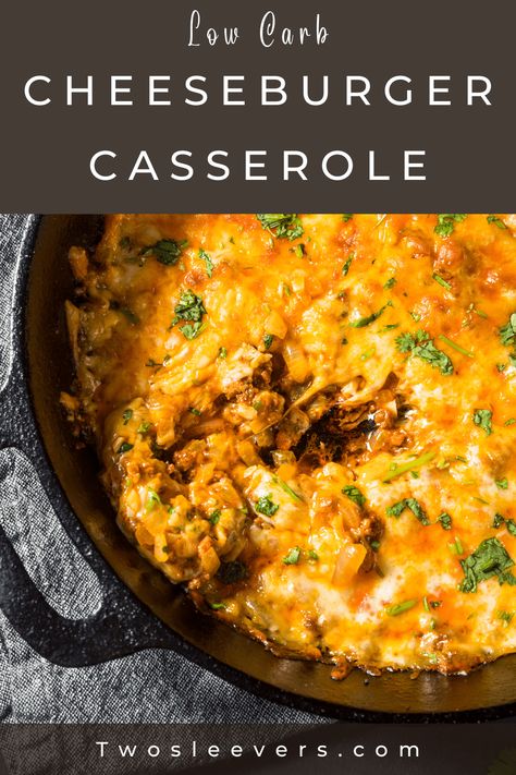 Cheeseburger Casserole Keto, Keto Cheeseburger Casserole, Low Carb Cheeseburger Casserole, Cheeseburger Casserole Recipe, Keto Cheeseburger, Healthy Hamburger, Ground Beef Keto Recipes, Casserole Keto, Hamburger Casseroles Recipes