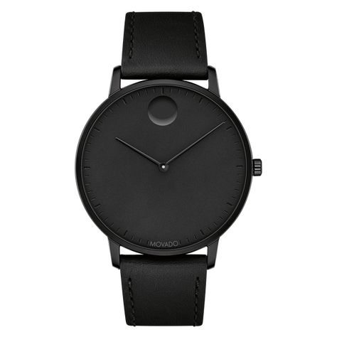 1st Anniversary Ideas, All Black Tuxedo, Movado Mens Watches, The Fourth Dimension, Movado Watches, Black Museum, Fourth Dimension, Movado Bold, Movado Watch