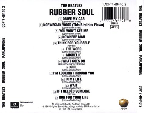 Rubber Soul Rubber Soul Beatles, Beatles Records, The Beatles Help, Nowhere Man, Rubber Soul, Beatles Albums, Lennon And Mccartney, Soul Songs, Norwegian Wood