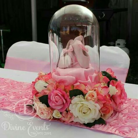 Beautiful Ballerina Centerpiece. Book your event with us. Serving Miami Dade & Broward. Ballerina Birthday Party. Ballerina Baby Shhower. Ballerina Centerpiece Ideas, Ballerina Theme Baby Shower Ideas, Ballet Table Centerpiece, Ballerina Party Centerpiece, Ballerina Baby Shower Theme, Ballerina Centerpiece, Baby Ballerina, Tutu Baby Shower, Baby Shower Table Centerpieces