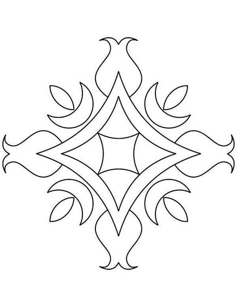 Floral Design Rangoli Coloring Page Rangoli Coloring Pages, Flower Rangoli Designs, Geometric Patterns Drawing, Art Deco Stencil, Design Rangoli, Coloring Pages Adult, Acrylic Rangoli, Flower Pattern Drawing, Stencil Decor