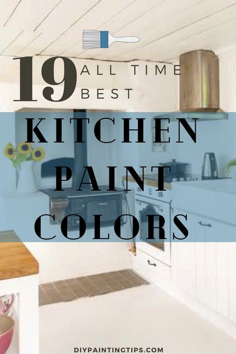 Did you know that painting is one of the best returns on investment when you're getting ready to sell you home? Check out our post on the best kitchen paint colors of all time, and upgrade your home with an affordable and easy DIY painting project. Small Masculine Kitchen Ideas, Kitchen Color Ideas For Walls Paint Colours, First Floor Paint Scheme, Colors To Paint A Kitchen, Painted Kitchen Walls Ideas, Good Home Paint B&q, Best Kitchen Colors Paint, South Facing Kitchen Paint Colours, Kitchen Wall Color Ideas Paint Colours