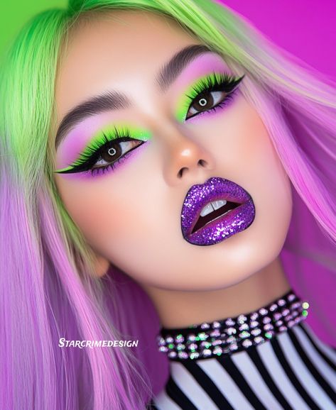 Beetlejuice beetlejuice 💜🖤💚 Altars, rooms, & Beetlejuice inspired makeup. Also—This is my indecision at play. I could not decide what to share so I’m sharing most of what I’ve made in last few days.😆 This one may get archived later since colors don’t fit my page, but I wanted to stay true to Beetlejuice colors. IT’S SHOWTIME🕸️ Xo, Heather . . #beetlejuice #beetlejuicebeetlejuice #glitterartist #beetlejuiceart Beatle Juice Make Up Simple, Pretty Beetlejuice Makeup, Beetlejuice Themed Makeup, Beetlejuice Female Makeup, Womens Beetlejuice Costume Diy, Cute Beetlejuice Makeup, Halloween Makeup Beetlejuice, Bettle Juice Make Up Easy, Glam Beetlejuice Makeup