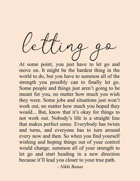 Letting Go Quote & Poetry - Nikki Banas, Walk the Earth Quirky Quotes For Instagram, Citation Encouragement, Citation Force, Word Of Wisdom, Motivational Board, Letting Go Quotes, Motivation Positive, Go For It Quotes, Self Quotes