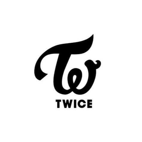 Twice Logo, Black And White, White, Black, Design