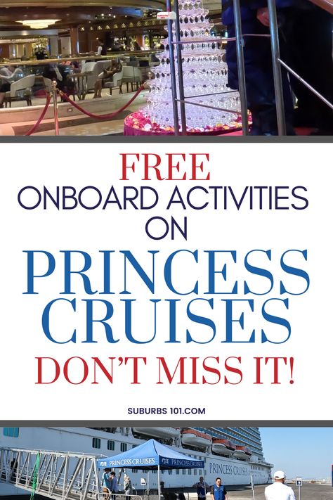 Don't miss these free Princess cruise signature onboard activities- from its iconic champagne tower to outdoor movie nights to afternoon tea, there are experiences that you definitely shouldn't miss. Here are the top cruise activities on Princess Cruise that you should make sure not to miss out on. The best part is these activities are completely free! Read to learn more about Princess cruise tips so you can make the most of your cruise vacation! Princess Cruises Caribbean, Panama Cruise, Cruise Activities, Princess Cruise Lines, Top Cruise, Movies Under The Stars, Princess Cruise Ships, Cruise Planning, Princess Cruise