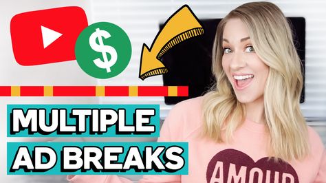 HOW TO PUT ADS ON YOUR YOUTUBE VIDEOS (How to Make More Money on YouTube with Ad Breaks/Midroll Ads) // Learn how to add ads to YouTube videos! Once you get monetized on YouTube, the first thing you’ll want to do is add ad breaks to your videos. YouTube ad breaks (also known as YouTube midroll ads) are ads you can place in the middle of your videos, which ultimately will make you more money on YouTube. How To Get Famous On Youtube, How To Get Famous, Channel Ideas, Video Caption, Seo Basics, Youtube Channel Ideas, Youtube Ads, Youtube Money, Online Coaching Business