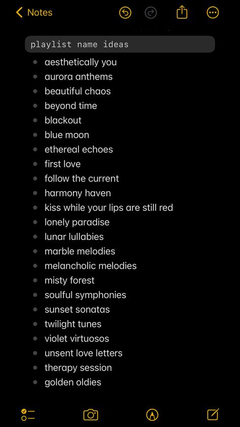 playlist name ideas
playlist name ideas spotify
playlist name ideas aesthetic
playlist name ideas for him
playlist name ideas apple music
playlist name ideas love
playlist name ideas rap
playlist name ideas for crush
playlist name ideas kpop
playlist name ideas for old songs
spotify playlist name ideas
spotify playlist name ideas for love
spotify playlist name ideas for him
spotify playlist name ideas boyfriend
spotify playlist name ideas friends
spotify playlist name ideas for crush Spotify Names Ideas, Playlist Essentials, Perfect Spotify, Playlist Name Ideas, Shower Playlist, 200 Aesthetic, Classical Music Playlist, Playlist Name, Spotify Playlist Names