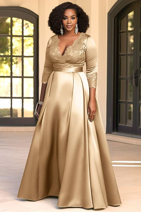 Evening gowns for plus size women