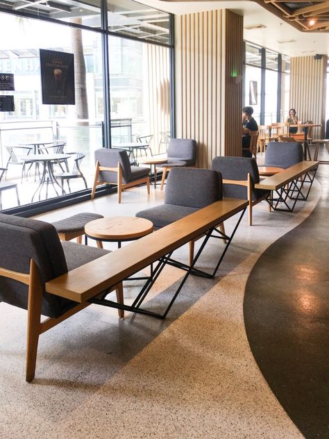 Inspiring Starbucks Design in Manila Philippines Starbucks Interior, Coworking Space Design, Starbucks Design, Interior Design Minimalist, Coffee Shop Interior Design, Chairs And Tables, Cafe Shop Design, Coffee Shops Interior, Coffee Shop Design