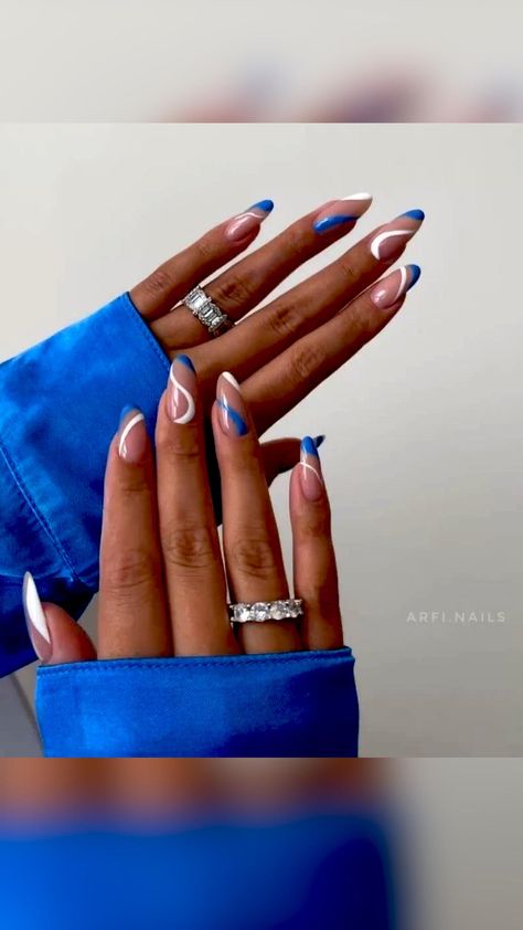 Nail Inspiration Winter, Classy Acrylic Nails, Almond Acrylic Nails, Nail Inspiration, Funky Nails, Chic Nails, Short Acrylic Nails, Nail Polishes, Best Acrylic Nails