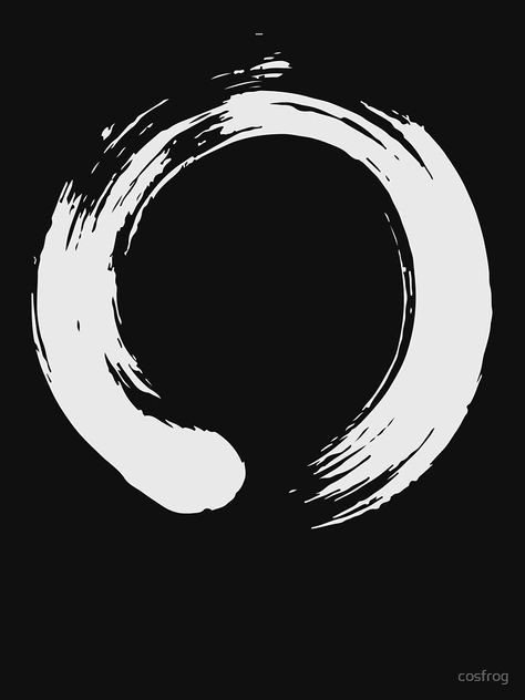 "Enso Zen Buddhism Artistic Brush Stroke" T-shirt by cosfrog #Aff , #AFF, #Buddhism, #Artistic, #Enso, #Zen Zen Buddhism Aesthetic, Enso Wallpaper, Zen Wallpaper Iphone, Zen Icon, Zen Symbols, Buddhism Aesthetic, Enso Tattoo, Enso Symbol, Zen Logo