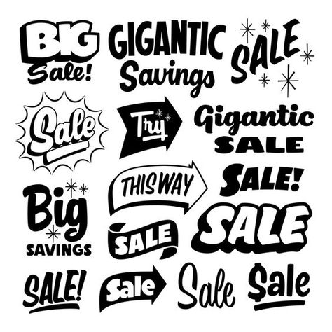 Sign Painters Sale Graphics: Sign Art Design, Sign Painter Lettering, Sign Painting Font, For Sale Sign Design, Sale Sign Design, Sign Painter Font, Sale Typography, For Sale Signs, Vintage Design Style