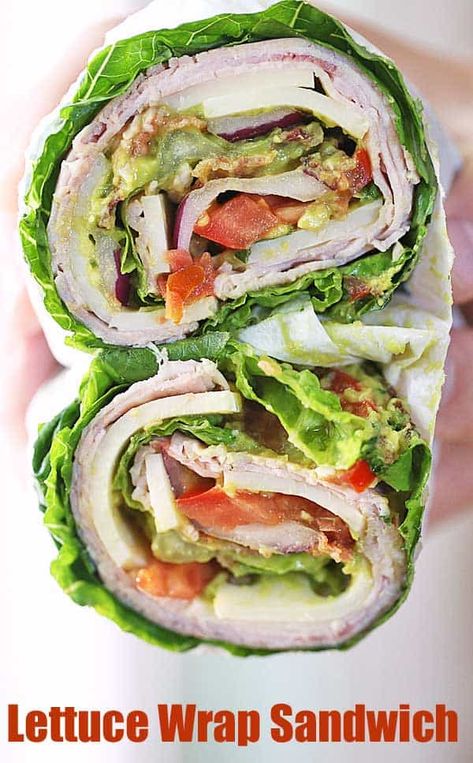 Lettuce Wraps Ham, Ham And Cheese Lettuce Wraps, Ham Lettuce Wraps, How To Make A Wrap, Romaine Wraps, Lettuce Wrap Sandwich, Romaine Lettuce Wraps, Lettuce Sandwich, Sandwich Wraps Recipes