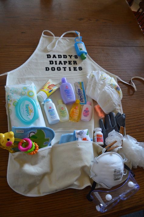 Daddy's Diaper Dooties...such a cute idea for a Baby Shower! Coed Baby Shower, Cadeau Baby Shower, Shower Bebe, Nautical Baby, Baby Shower Fun, Baby Time, Woodland Baby, Baby Shower Gender Reveal, Girl Shower