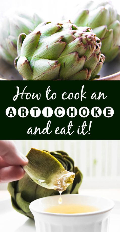 Boiling Artichokes, Artichoke Recipes, Delicious Vegetables, Veggie Sides, Veggie Dishes, Vegetable Side Dishes, Vegetable Dishes, How To Cook, Veggie Recipes