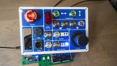 Diy Control Panel, Spaceship Control Panel Printable, Maslow Cnc, Onefinity Cnc, Retro Control Panel, Futuristic Control Panel, Cnc Controller, Bldc Motor Controller Circuit, Cnc Parts