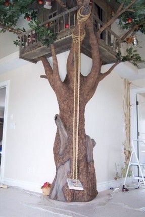 it would be a dream to do a kids play room with a tree like this in it but like i said i am dreamin Indoor Tree House, Balkon Decor, Indoor Tree, Fake Trees, Indoor Trees, Play Room, Dream Rooms, Kids Playroom, Cabin Decor