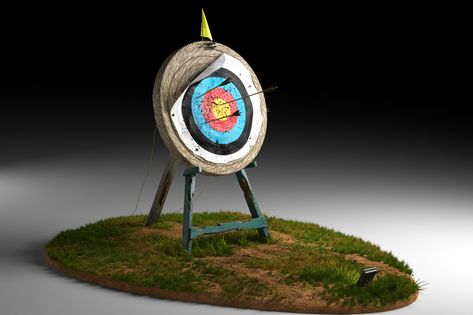 ArtStation - Old Archery Target Archery Target, Archery Bow, Think Tank, Archery, Target, Face Art, Vikings, Cowboy