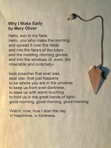 Good Morning Poetry, Morning Poetry, Morning Poems, Mary Oliver Poems, Yoga Reading, Favorite Poems, Wendell Berry, Meaningful Poems, Poetry Lovers