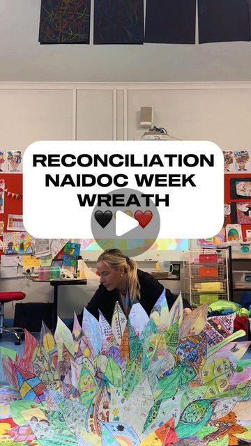 kaia kingsley | This is an activity I wanted to do for Reconciliation Week in preparation for the upcoming NAIDOC Week as a whole school art project! 🖤💛❤️... | Instagram Reconciliation Week, Aboriginal Education, Teacher Art, Naidoc Week, Teacher Education, School Art Projects, June 16, School Art, Art Project