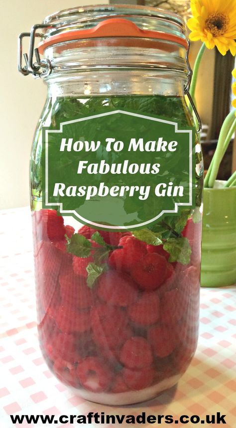 Fruit Spirits are super easy to make, taste amazing and make great homemade gifts. This Raspberry gin recipe is by far the most popular one I make. #GinInfusions #RaspberryLiqueur #RaspberryGin #FruitSpirits #RaspberryGinRecipe Raspberry Gin, Homemade Alcohol, Flavoured Gin, Infused Gin, Homemade Liquor, Liquor Recipes, Gin Recipes, Liqueurs Recipes, Homemade Wine