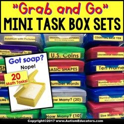 Task Boxes For Special Education, Asd Classroom, Education Wallpaper, Life Skills Classroom, Sped Classroom, Self Contained Classroom, Math Tasks, Daily Math, Busy Boxes