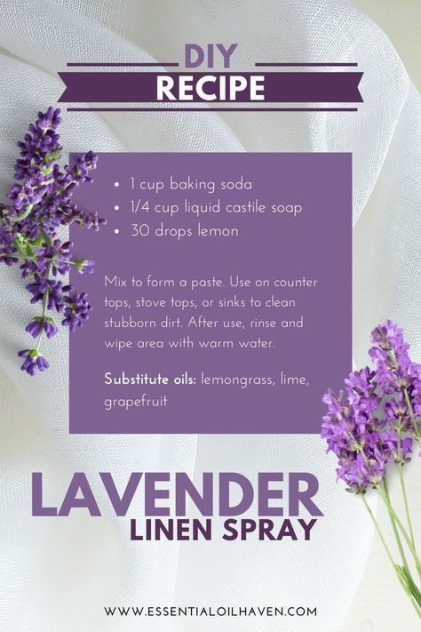 Transform your bedding and linens with the soothing aroma of our Lavender Linen Spray! Crafted from the finest lavender essential oil, this gentle spray invites tranquility and relaxation into your space, making it perfect for use before bedtime. Ideal for those seeking a natural alternative to commercial air fresheners, our lavender spray not only freshens fabrics but also promotes a sense of calm and well-being. Cleaning With Essential Oils, Essential Oils For Cleaning, Diy Linen Spray, Lavender Linen Spray, Lavender Linen, Essential Oils Kit, Virtual Community, Diy Essential Oil Recipes, Liquid Castile Soap