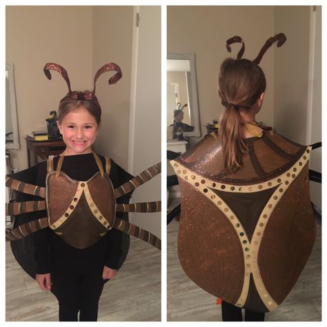 Stink Bug Costume, Cockroach Costume Diy, Bug Costume Ideas, Beetle Costume Diy, Insect Costume Diy, Bug Catcher Costume, Bug Costume Diy, Diy Bug Costume, Cockroach Costume