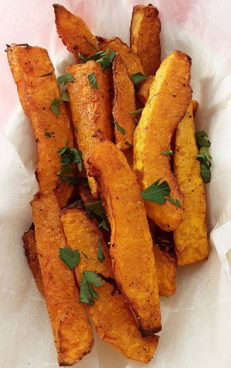 Five Spice Recipes, Air Fryer Butternut Squash, Spiced Pumpkin Soup, Butternut Squash Fries, Squash Fries, Pickled Mustard Greens, Chinese Five Spice, Five Spice, Carb Alternatives