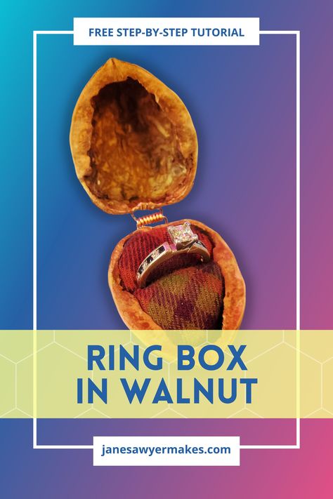 Shell Ring Box, Ring Boxes Diy, Valentines Recipes, Walnut Shell Crafts, Fantasy Ring, Diy Ring, Ring Boxes, Walnut Shell, Valentines Food