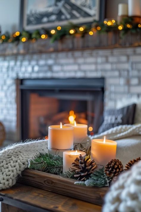 Looking to brighten up your mantel after the holiday hustle? Check out these cozy winter mantel decor ideas that will leave your space feeling warm and inviting. From rustic touches to bold color combinations, these tips will transform your hearth into a winter wonderland. Get inspired to incorporate candles, greenery, and subtle lighting for that magical glow. Perfect for creating a snug atmosphere while keeping holiday cheer alive a little longer. Discover the joys of decorating your mantel for winter with ease and style! Winter Mantles Ideas, Mantle Ideas With Tv, Winter Decor Mantle, Winter Mantle Ideas, Winter Mantles, Winter Mantel Decorating Ideas, Winter Mantle Decor, Winter Mantel Decor, Winter Mantle