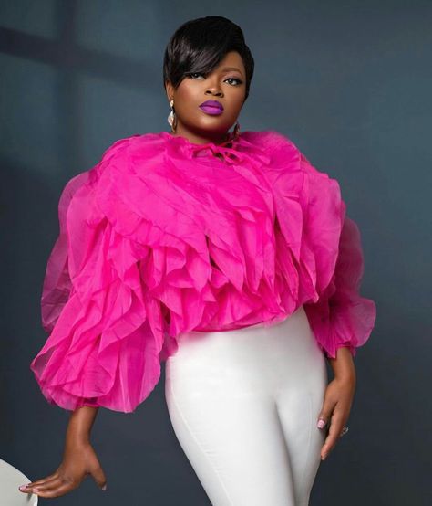 Organza Blouse Designs Latest, Organza Blouse Designs, Fashionable Business Attire, Organza Tops, Classy Tops, Tops For Ladies, Organza Blouse, Ruffle Sleeve Blouse, African Clothing Styles