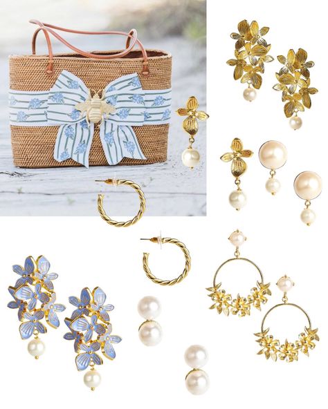 Coastal Grandmother Jewelry | Lisi Lerch | Belle of the Ball - Style Charade Coastal Grandmother Jewelry, Hydrangea Bloom, Grandmother Jewelry, Coastal Jewelry, Coastal Grandmother, Floral Maxi, Floral Maxi Dress, Jewelry Collection, Charm Bracelet