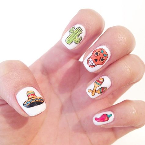 Mexican Nails, Red Carpet Manicure, Super Cute Nails, Nail Blog, Pretty Nail Designs, Spring Nail Art, Nail Polish Designs, Cute Nail Designs, Nail Art Tutorial