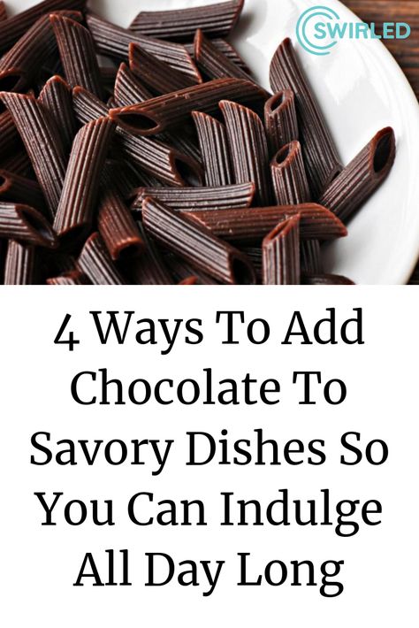 Chocolate Savory Recipes, Savory Chocolate Recipes, Chocolate Spaghetti, Savory Chocolate, Savory Dishes, Savoury Dishes, Healthy Treats, Main Dish Recipes, Creative Food