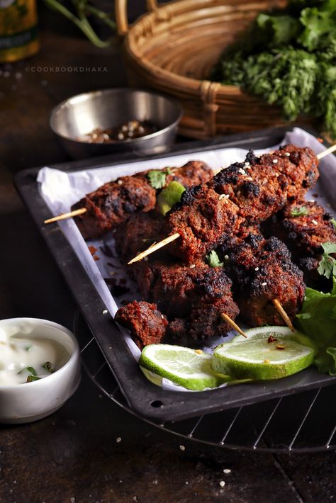 Kebabs | Beef Sheek Kebab Adana Kebab Photography, Kebab Platter Photography, Kebab Food Photography, Kebab Photography, Sheek Kebab, Reshmi Kebab, Kebab Skewers, Food Shoot, Plating Ideas