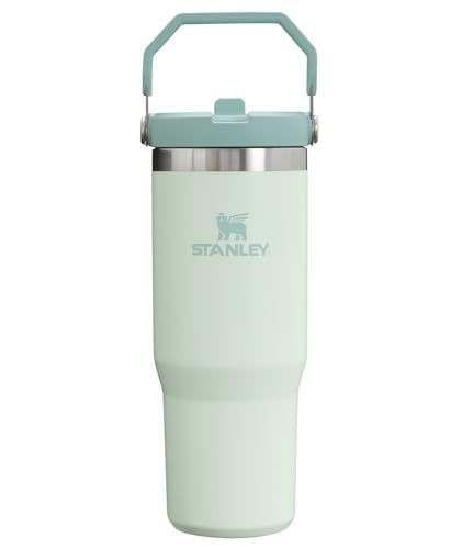 Stanley IceFlow Stainless Steel Tumbler Vacuum Insulated Water Bottle for Home, Office or Car Reusable Cup with Straw Leak Resistant Flip Cold for 12 Hours or Iced for 2 Days, Mist, 30 OZ / 0.89 L Stanley Iceflow, Vacuum Insulated Water Bottle, Sewing Furniture, Reusable Cup, Home Goods Decor, Dining Table Top, Cup With Straw, Insulated Water Bottle, Tumbler With Straw