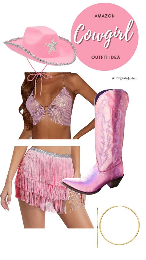 Pink Cowgirl Aesthetic Halloween Costume, Hoedown Outfit Parties, Reverse Cowgirl Costume, Party Outfit Western, Outfits Western Style, Pink Cowgirl Costume, Bachelorette Party Cowgirl, Boots Sequin, Cowgirl Bachelorette Party Outfits