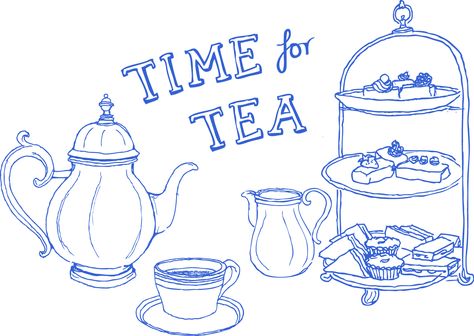 Kate and Chelsie: KATE AND CHELSIE'S AFTERNOON TEA AWARDS 2012 Tea Cup Drawing, Art Content, Tea Illustration, 귀여운 음식 그림, Cake Illustration, Time For Tea, Princess Tea Party, Rolling Fondant, Royal Icing Recipe