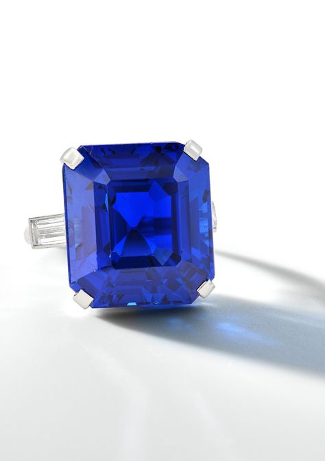 Cartier An Extraordinary Sapphire and Diamond Ring Auction Closed June 8, 01:25 PM -03 Estimate 1,500,000 - 2,500,000 USD Lot Sold 3,266,500 USD Magnificent Jewels, Sapphire Rings, Sapphire And Diamond Ring, Cartier Ring, Most Expensive, Baguette Diamond, Amazing Jewelry, Simple Design, The Collection