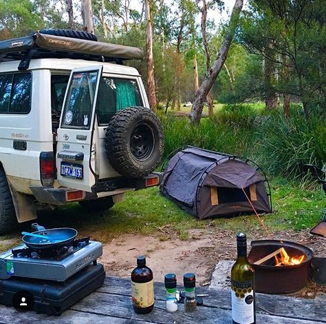 Troopy Landcruiser Aesthetic, Australian Camping Aesthetic, 4wd Camping, Troopy Landcruiser, 4wd Aesthetic, 4x4 Camping Setup, 4wd Camping Setup, Australian Road Trip, Camping Aesthetic