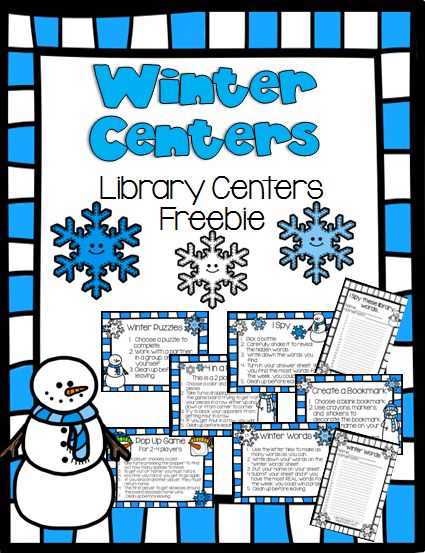 The clipart I used to make these cute winter signs is so much fun that I decided to make some winter center signs to match. I used ... Winter Library, Winter Centers, Library Lessons Elementary, Library Centers, Library Center, Library Work, Library Media Center, National Poetry Month, Information Literacy