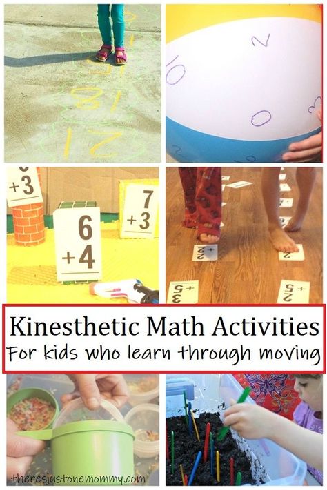 These kinesthetic math activities are perfect for kids that need to move. You can get kids moving and learning with these active math games. #mathed #math #homeschoolingideas #elemed Active Math Games, Aesthetic Kindergarten, Kinesthetic Learning Activities, Homeschool Math Games, Learning Activities Preschool, Math Aesthetic, Kinesthetic Learning, Math Activities For Kids, Math Games For Kids