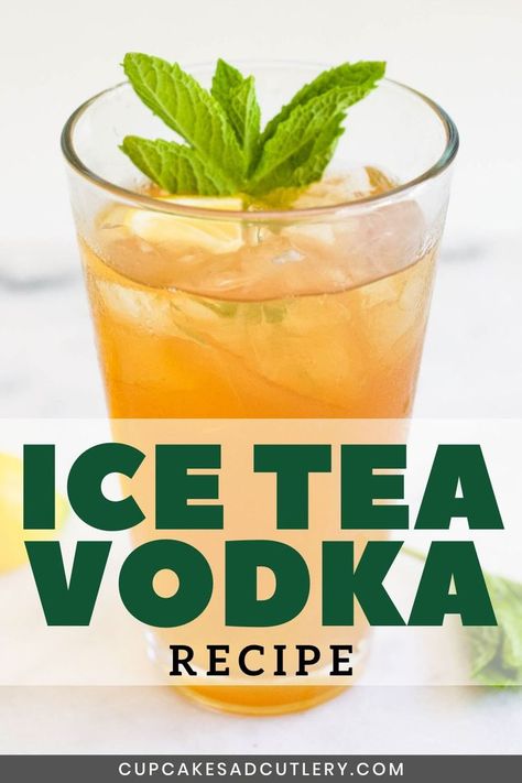 Recipes Using Vodka, Easy Iced Tea, Kid Drinks Recipes, Spiked Tea, Next At Home, Strawberry Banana Milkshake, Easy Mixed Drinks, Best Mixed Drinks, Fall Cocktails Recipes