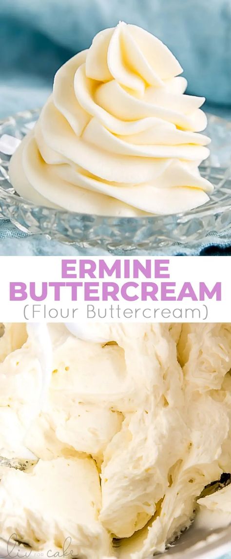 Cooked Frosting, Ermine Frosting, Frosting Recipes Easy, Cake Frosting Recipe, Buttercream Recipe, Cake Fillings, Icing Recipe, Filling Recipes, Frosting Recipes