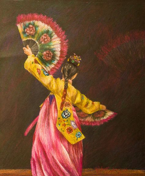 Korea Painting, Ancient Korean Art, Korea Drawing, Self And Society, Korean Festival, Art Of Korea, Wave Photos, Korean Items, Korean Painting