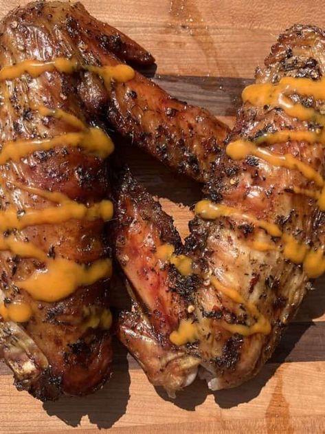 Grill Turkey Wings, Grilled Turkey Wings Recipe, Grilled Turkey Wings, Webber Bbq, Wings Recipe Grilled, Grilled Turkey Legs, Fried Turkey Wings Recipe, Cajun Fried Turkey, Comfort Soups