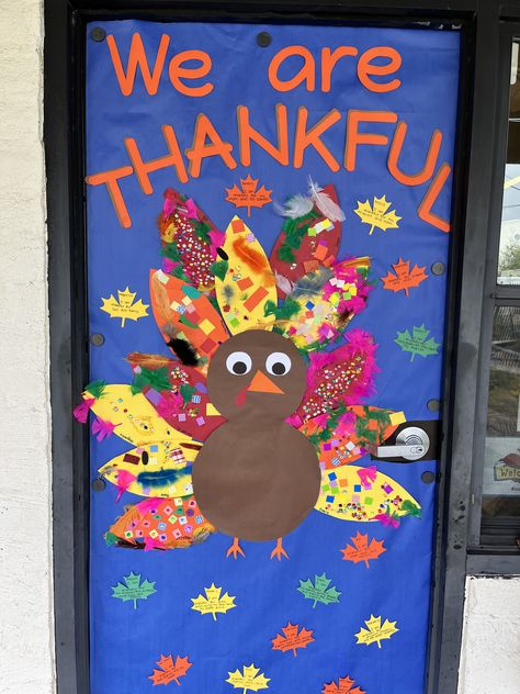 Thanksgiving Door Contest Ideas, Thanks Giving Door Decorations For School, Turkey Door Ideas For Classroom, Thanksgiving Decorations Door Classroom, November Class Door Ideas, Thanks Giving Classroom Door Ideas, Thanks Giving Classroom Door, Thanksgiving School Door Ideas, November Theme Classroom Door